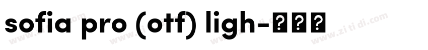 sofia pro (otf) ligh字体转换